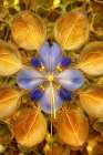 Flower and leaf design abstract. (AI Generated) Abstract Art Print